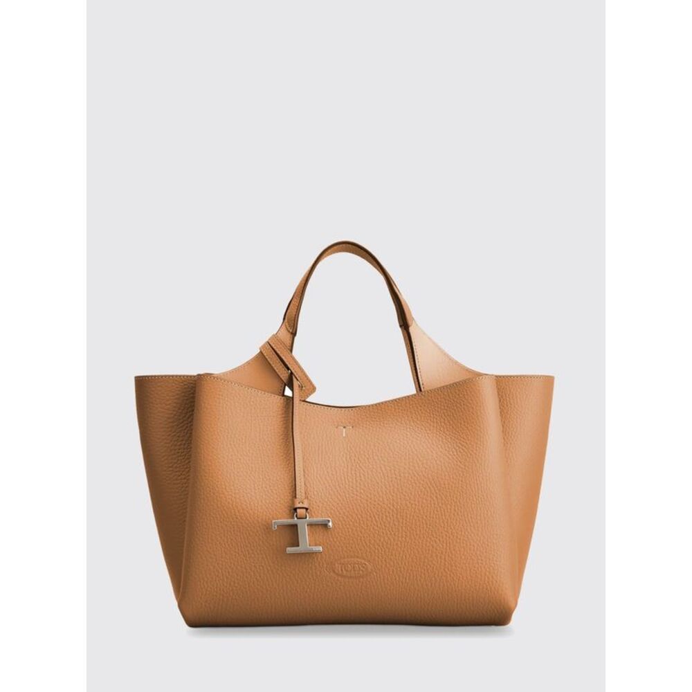 Tod's Women Hammered Leather Handbag Tod's With Logo Charm And Removable Strap
